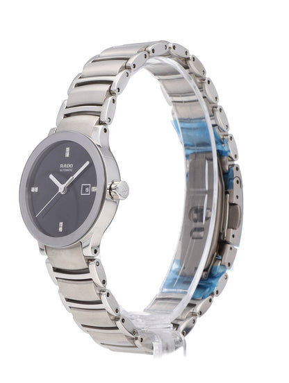 Rado Centrix Automatic 28mm Black Diamond Dial Ladies Watch R30940703