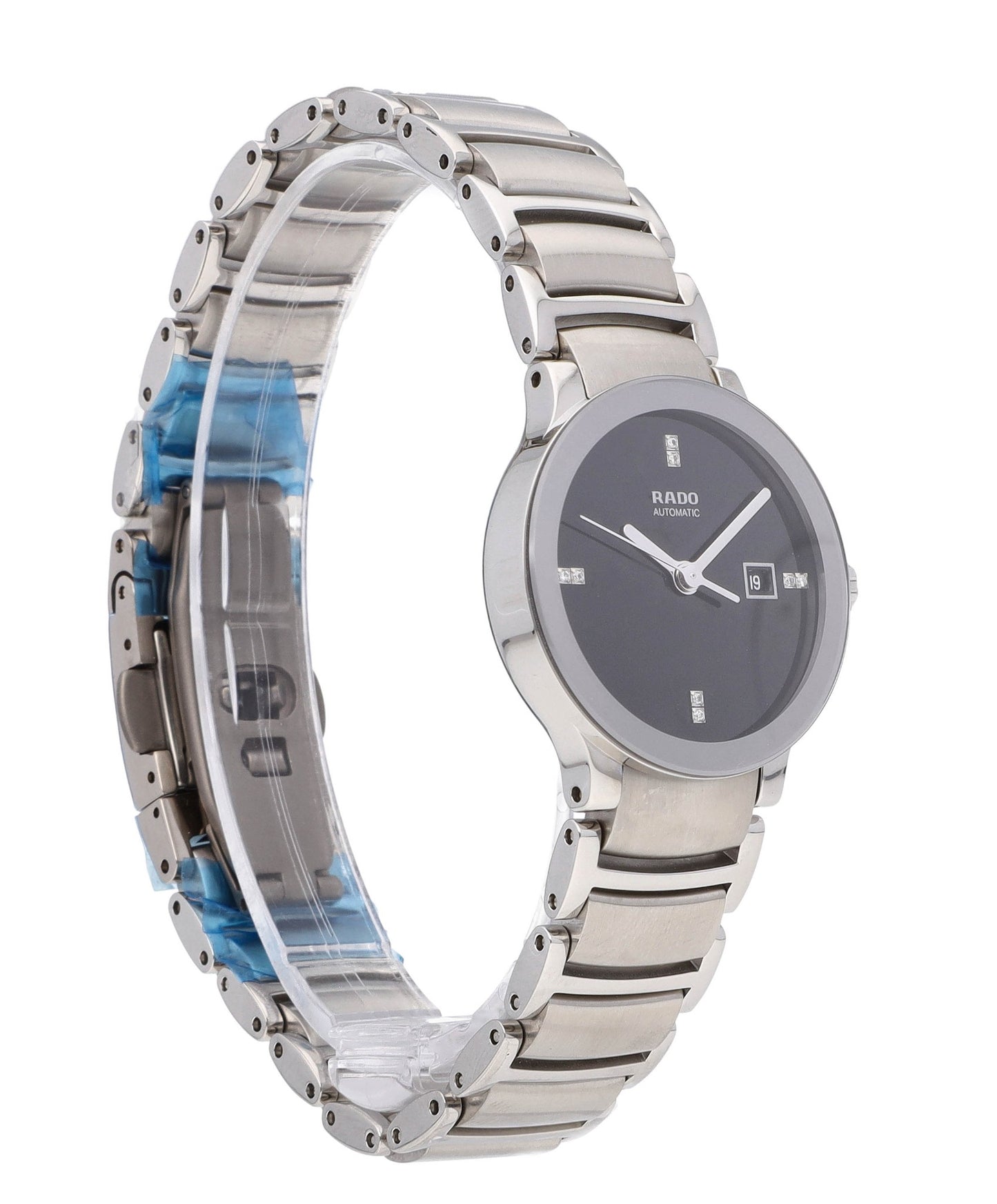 Rado Centrix Automatic 28mm Black Diamond Dial Ladies Watch R30940703