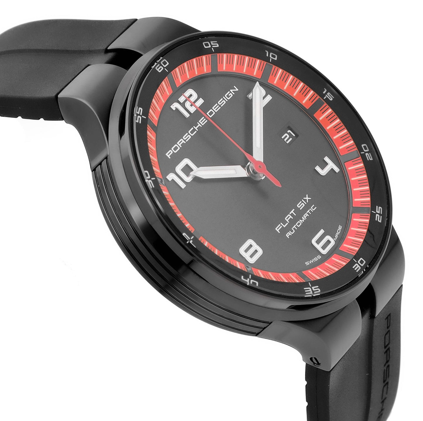 Porsche Design Flat Six 44mm Black Dial Automatic Men’s Watch P.635043441254