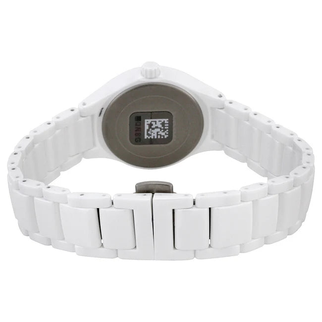 Rado True 30mm Ceramic White Diamond Dial Quartz Ladies Watch R27061712