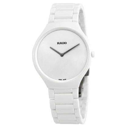Rado True Thinline 39mm White Dial Ceramic Ladies Watch R27957012
