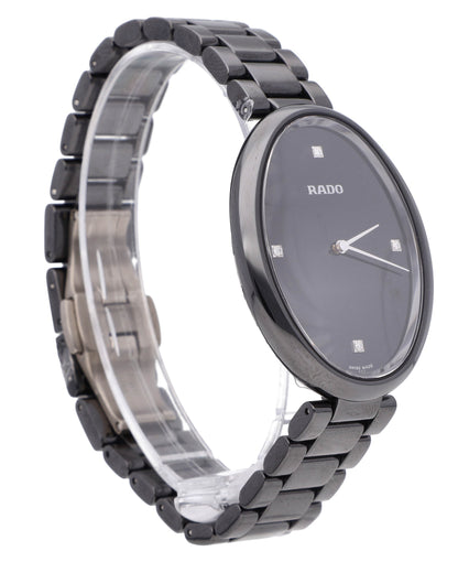 Rado Esenza Touch 34mm Quartz Black Diamond Dial Ceramic Ladies Watch R53093712