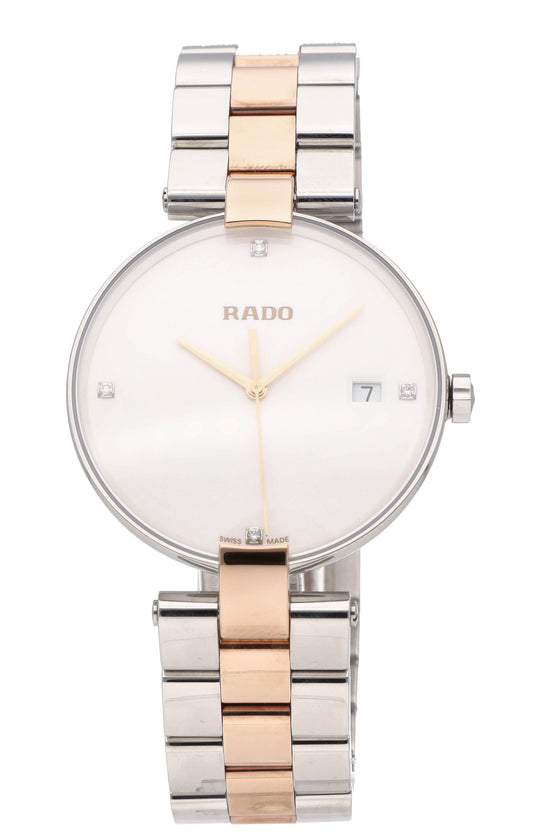 Rado Jubile 36mm Two-Tone White Diamond Dial Quartz Ladies Watch R22852713