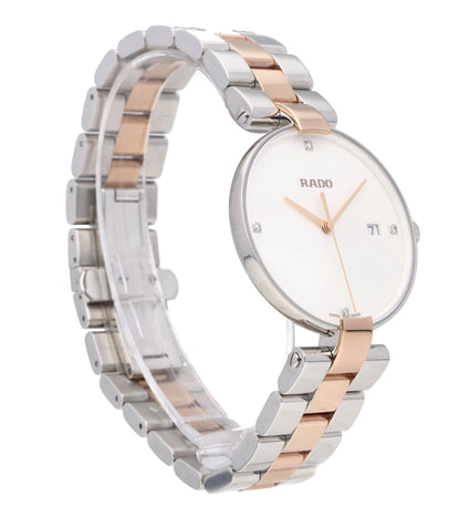 Rado Jubile 36mm Two-Tone White Diamond Dial Quartz Ladies Watch R22852713