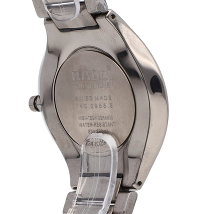 Rado True Thinline 30mm Quartz Black Dial Ceramic Ladies Watch R27956152