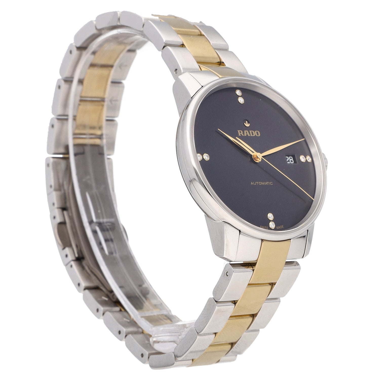 Rado Coupole 38mm Automatic Black Diamond Dial Men's Watch R22860712