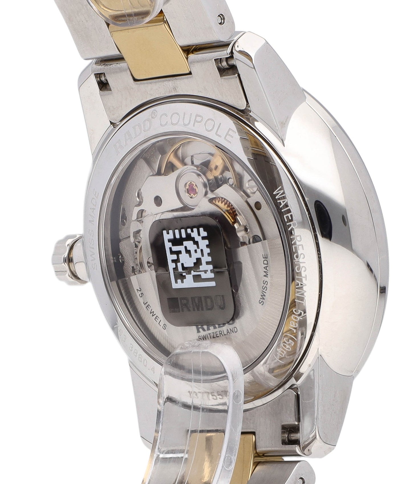Rado Coupole 38mm Automatic Black Diamond Dial Men's Watch R22860712