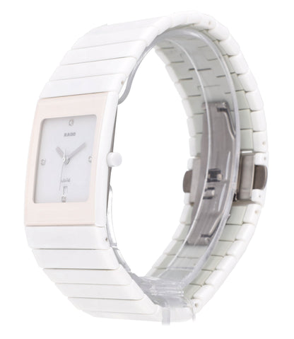 Rado Ceramica 27mm Quartz White Diamond Dial Ceramic Ladies Watch R21711702
