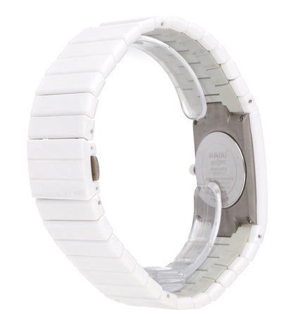Rado Ceramica 27mm Quartz White Diamond Dial Ceramic Ladies Watch R21711702