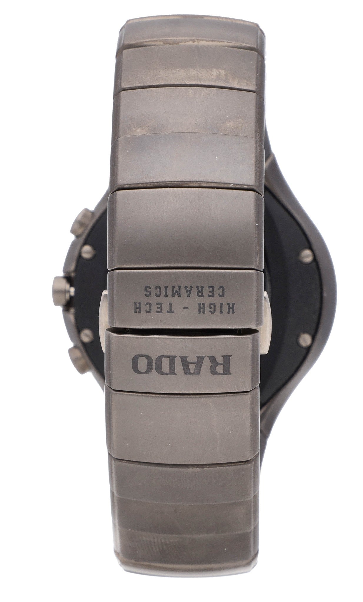 Rado True Chronograph 43mm Ceramic Quartz Gray Dial Men's Watch R27897402