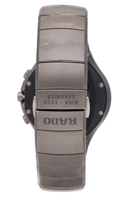 Rado True Chronograph 43mm Ceramic Quartz Gray Dial Men's Watch R27897402