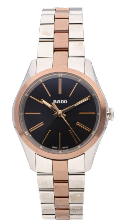 Rado Hyperchrome 31mm Quartz Two-Tone Black Dial Ladies Watch R32976152