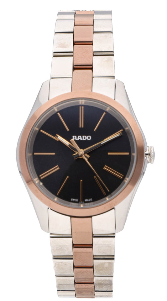 Rado Hyperchrome 31mm Quartz Two-Tone Black Dial Ladies Watch R32976152