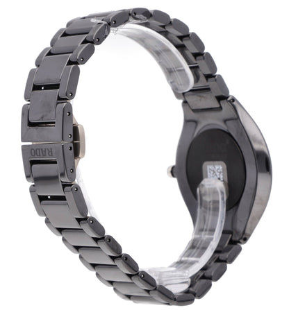 Rado True Thinline 39mm Quartz Black Diamond Dial Ceramic Men's Watch R27741712