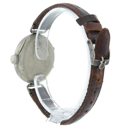 Omega Early Trench 33mm Nickel Case Manual White Dial Vintage Men's Watch