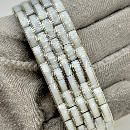 Chaumet Khesis 23x37mm Quartz White MOP Diamond Dial Ladies Watch W19630.35A