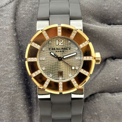 Chaumet Class One 33mm Quartz Steel & Rose Gold Ladies Watch W17322.33L