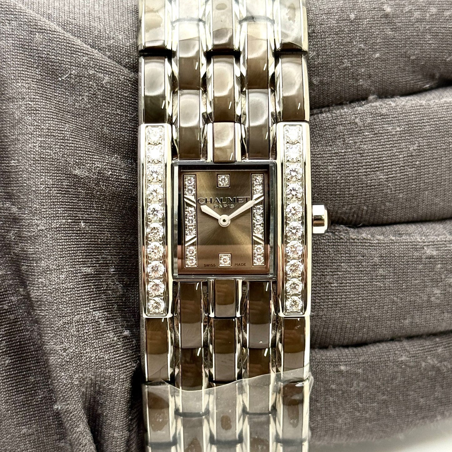 Chaumet Khesis 23x32mm Quartz Gray Diamond Dial Ladies Watch W19631.35B
