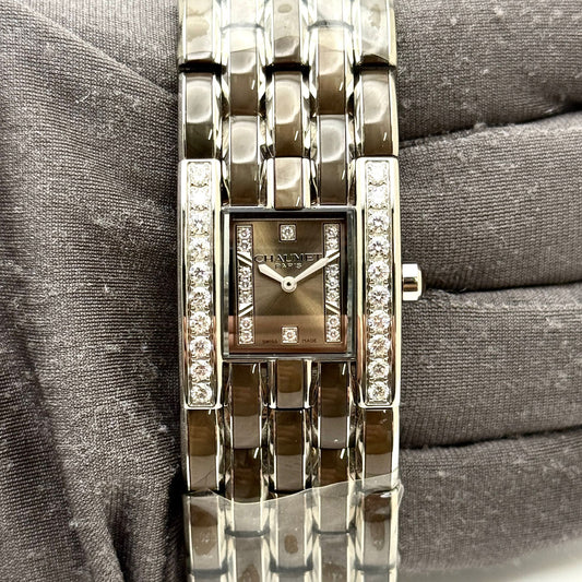 Chaumet Khesis 23x32mm Quartz Gray Diamond Dial Ladies Watch W19631.35B