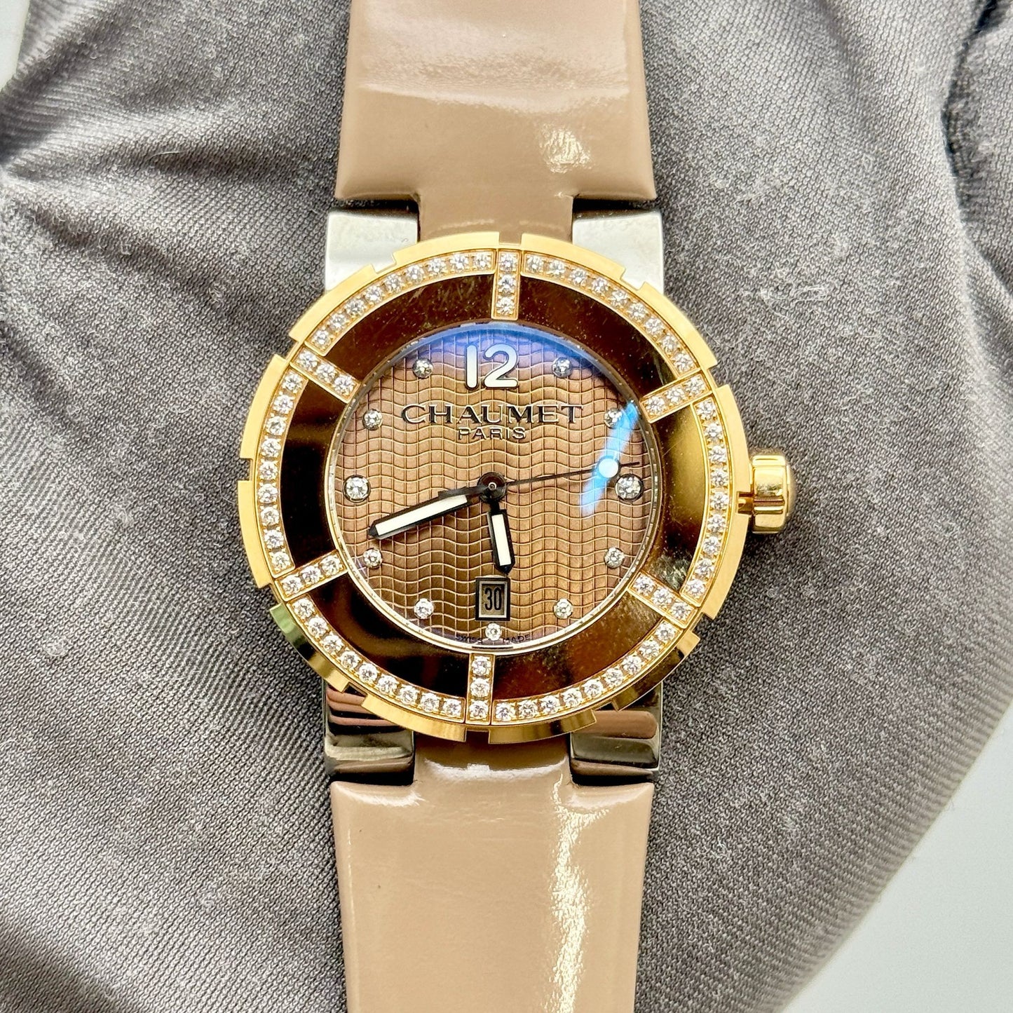 Chaumet Class One 33mm Quartz Steel & Rose Gold Ladies Watch W17321.33P