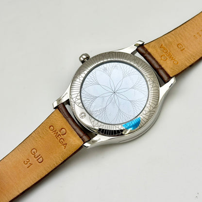 Omega De Ville Trésor 39mm Diamond Bezel Quartz Men's Watch 428.18.39.60.13.001