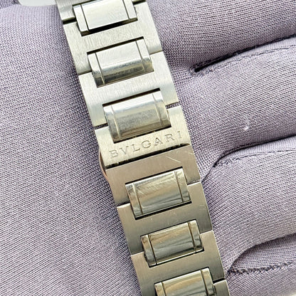 Bvlgari Diagono 33 Automatic White Dial Stainless Steel Men's Watch BB 33 SS