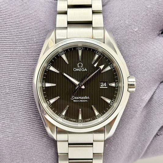 Omega Seamaster 38.5mm Quartz Gray Dial Steel Men's Watch 231.10.39.61.001