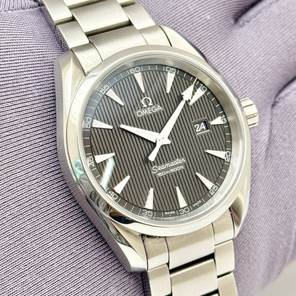 Omega Seamaster 38.5mm Quartz Gray Dial Steel Men's Watch 231.10.39.61.001