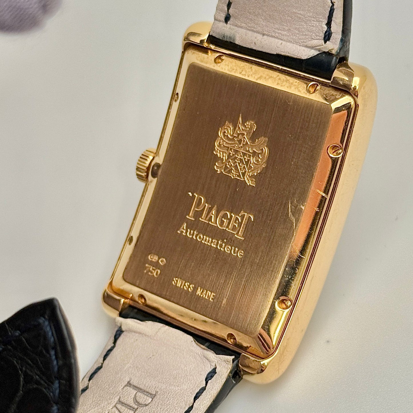 Piaget Emperador Black Tie 18k Rose Gold 30x45mm Automatic Men's Watch G0A33062