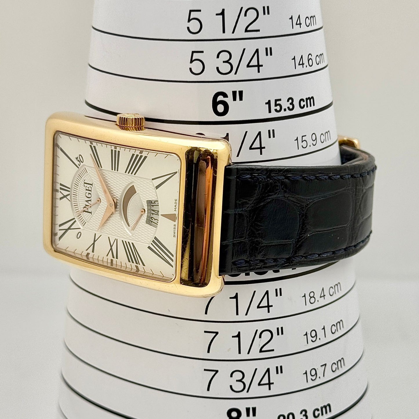 Piaget Emperador Black Tie 18k Rose Gold 30x45mm Automatic Men's Watch G0A33062