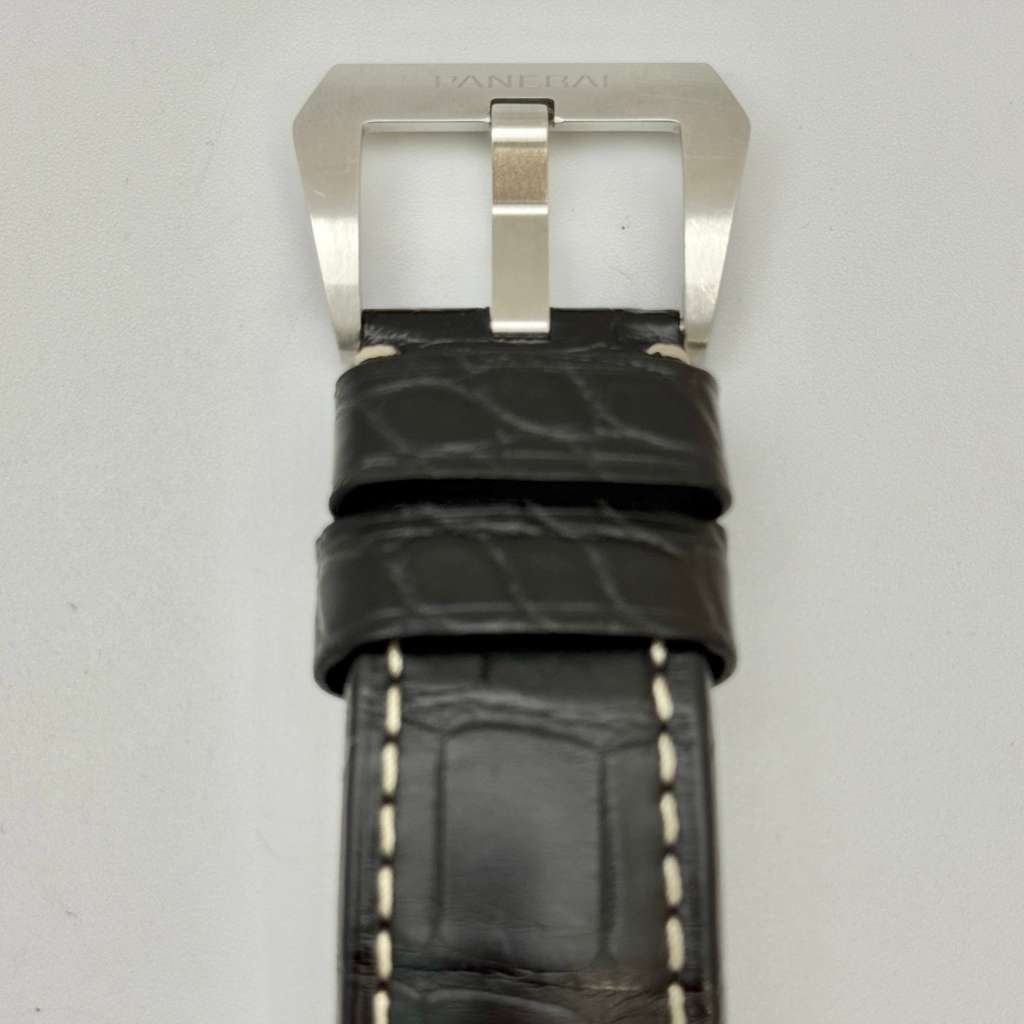 Panerai Bi Tempo Power Reserve 44mm Black Dial GMT Men's Watch PAM01360