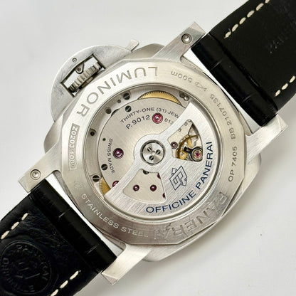 Panerai Bi Tempo Power Reserve 44mm Black Dial GMT Men's Watch PAM01360
