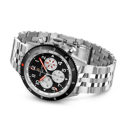 Breitling Super Avi Chronogrpah 46mm GMT Automatic Men's Watch YB04451A1B1A1