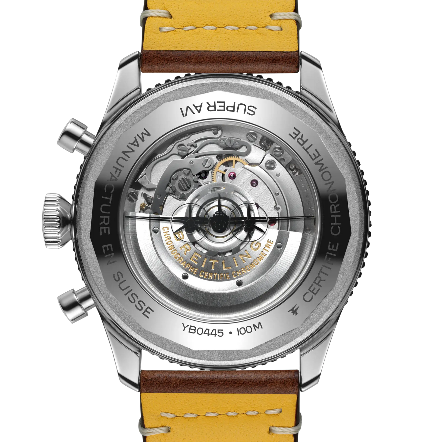 Breitling Super Avi Chronograph 46mm Automatic GMT Men's Watch YB04451A1B1X1