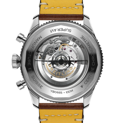 Breitling Super Avi Chronograph 46mm Automatic GMT Men's Watch YB04451A1B1X1