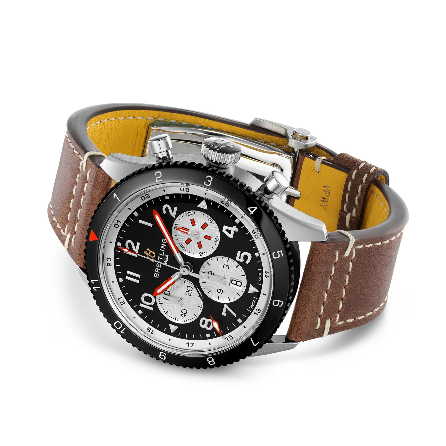 Breitling Super Avi Chronograph 46mm Automatic GMT Men's Watch YB04451A1B1X1