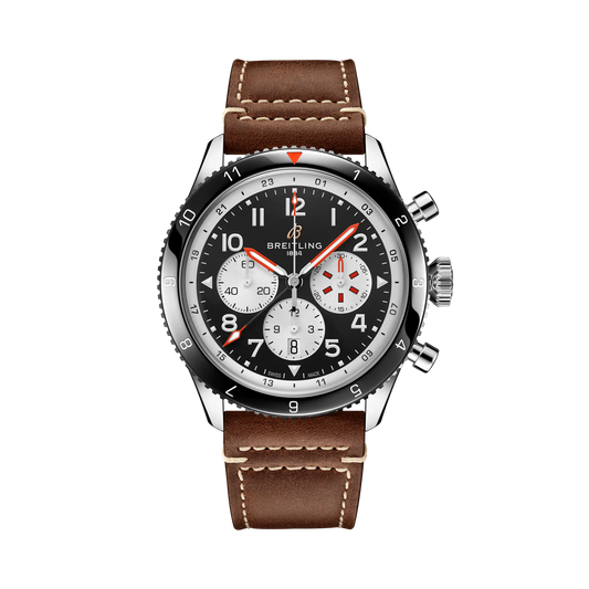 Breitling Super Avi Chronograph 46mm Automatic GMT Men's Watch YB04451A1B1X1