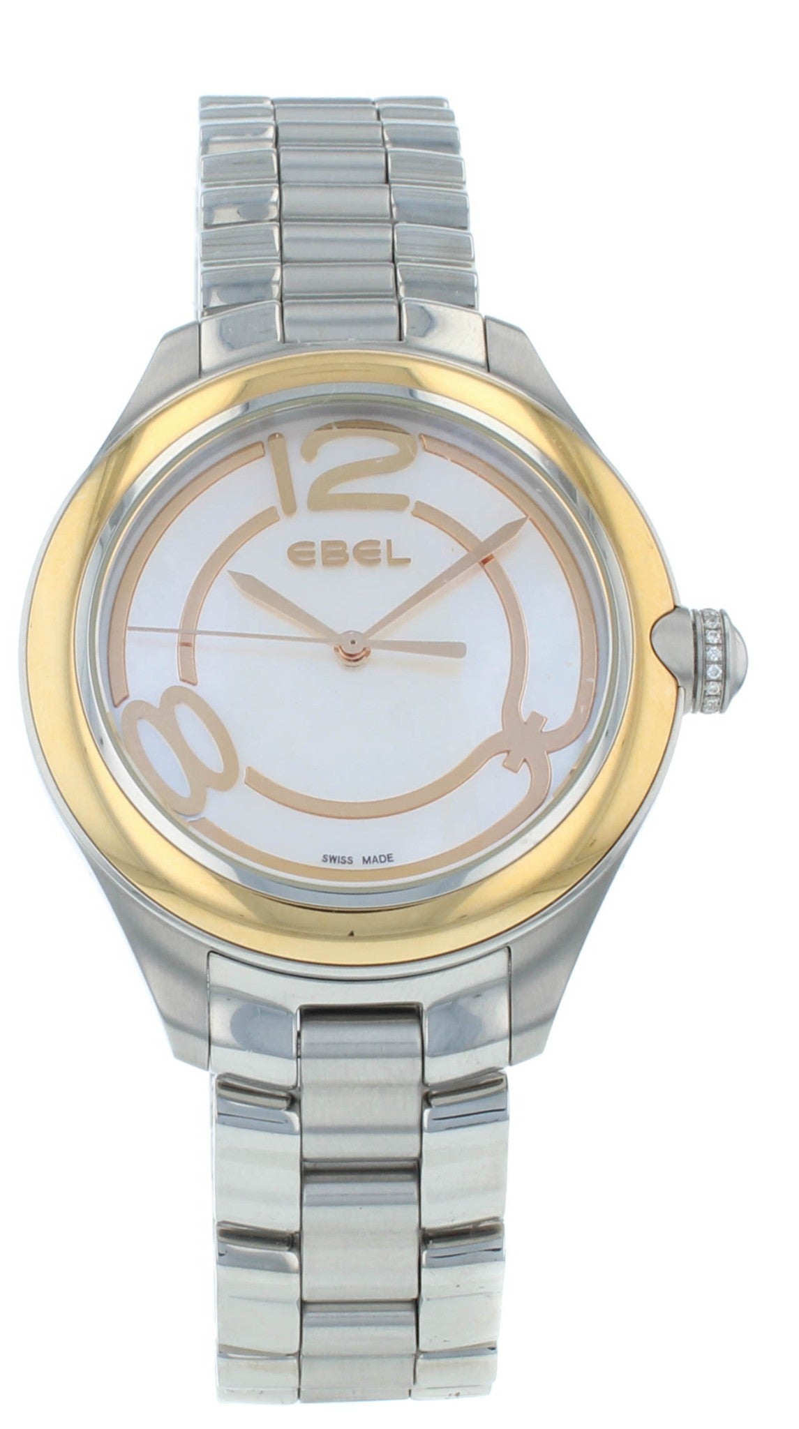 Ebel Onde Quartz 36mm White MOP Dial Stainless Steel Ladies Watch 1216104
