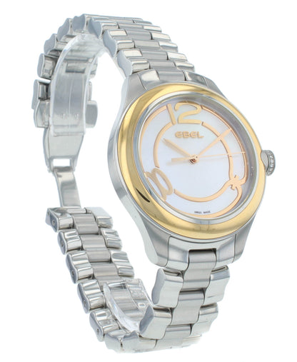 Ebel Onde Quartz 36mm White MOP Dial Stainless Steel Ladies Watch 1216104