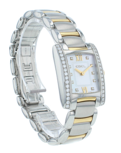 Ebel Brasilia Quartz 23.7mm Steel & 18kt Yellow Gold Ladies Watch 1215769