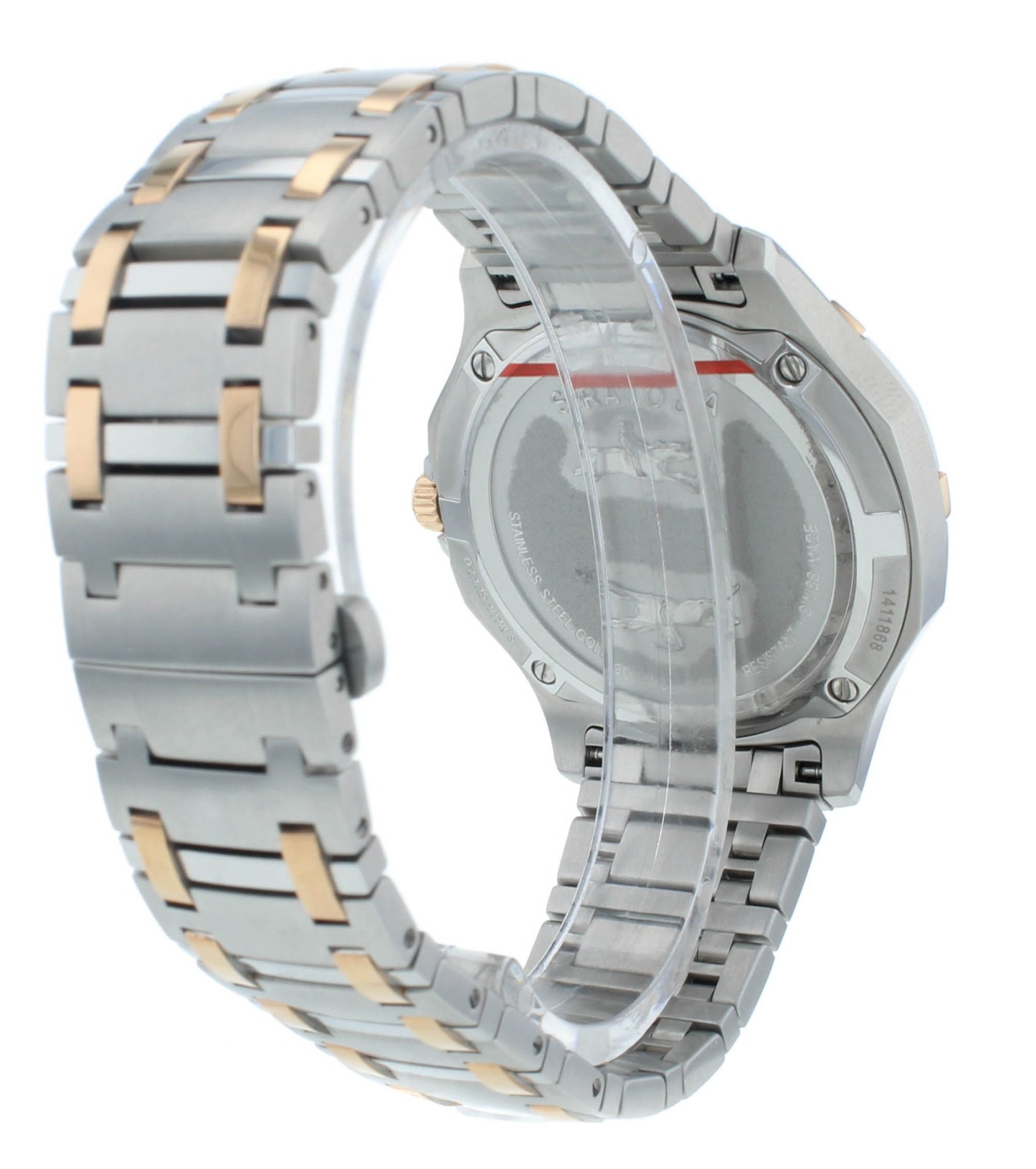 Concord Saratoga 40mm Steel & 18kt Rose Gold Quartz White Dial Mens Watch 320217