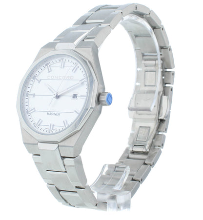 Concord Mariner Stainless Steel 30mm Silver Dial Quartz Ladies Watch 320272
