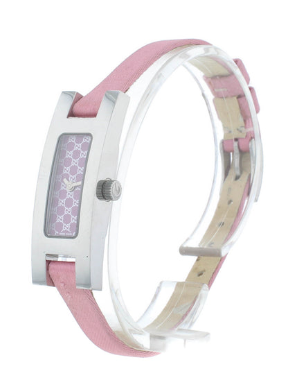 Pre-Owned Gucci 3900L Quartz Stainless Steel 12mm Pink Dial & Strap Ladies Watch