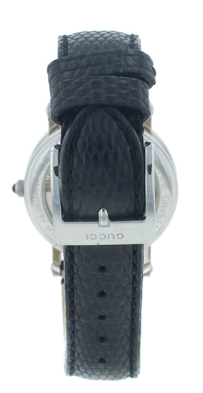 Pre-Owned Gucci 7400 Automatic Steel 34mm Silver Dial Black Strap Unisex Watch