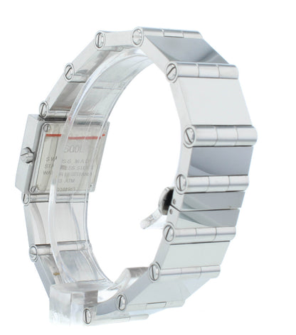 Gucci Small Quartz Stainless Steel Silver Dial 21mm Ladies Watch 600L