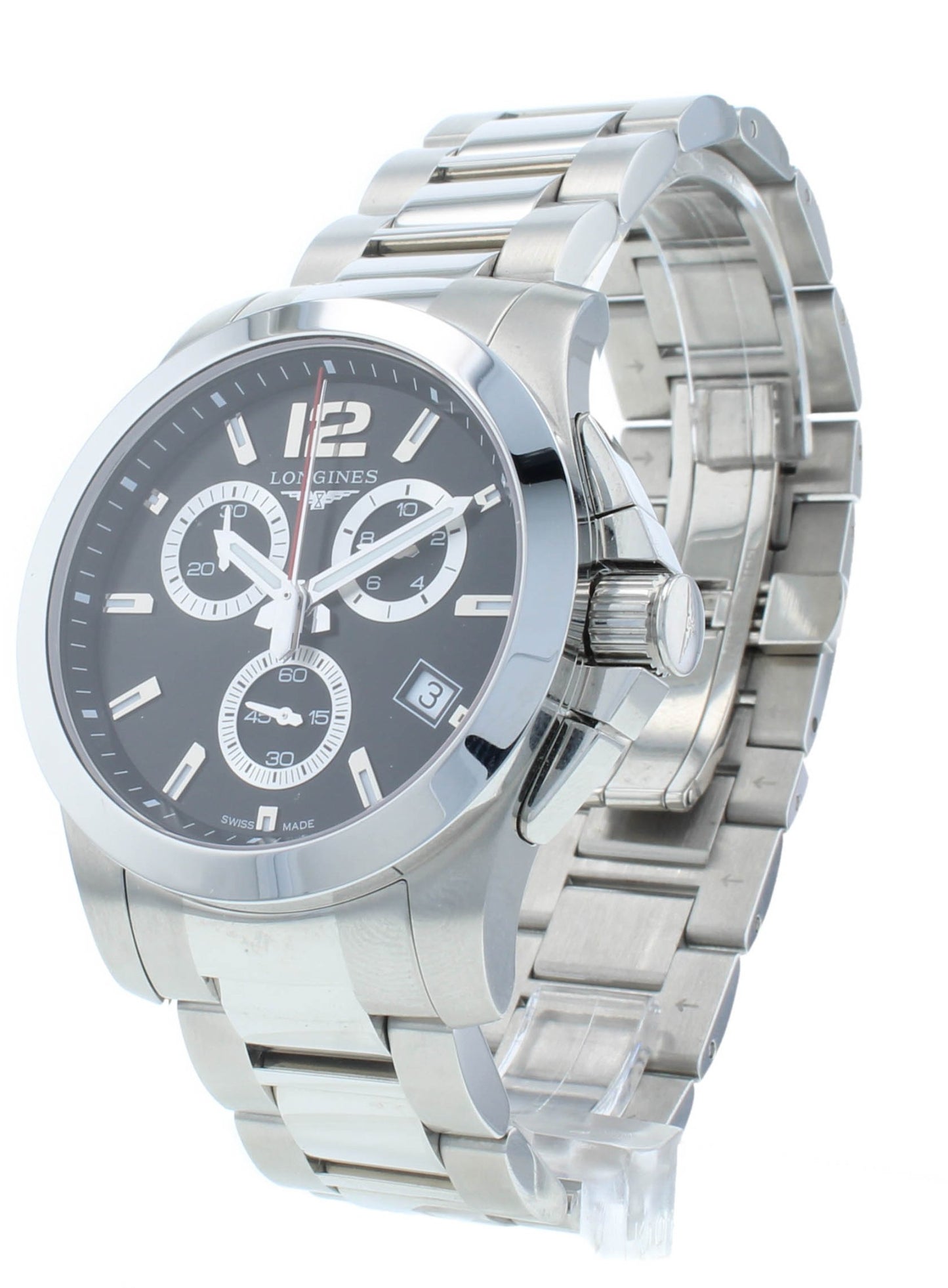 Pre-Owned Longines Conquest Quartz 41mm Chronograph Men's Watch L3.702.4.56.6