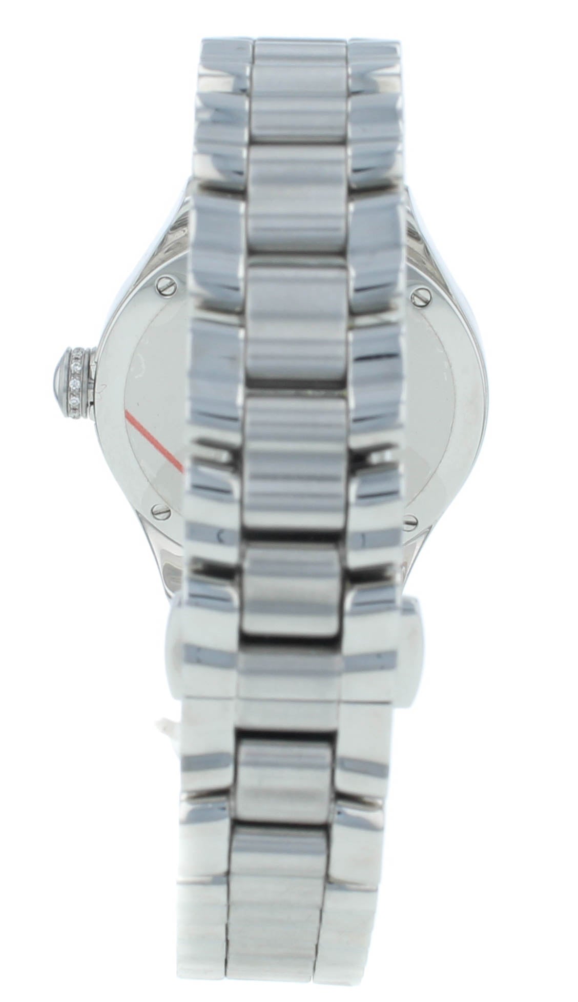 Ebel Onde Quartz Diamond Dial 30mm Steel &18kt Rose Gold Ladies Watch 1216095