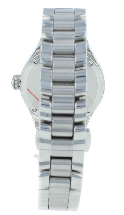 Ebel Onde Quartz Diamond Dial 30mm Steel &18kt Rose Gold Ladies Watch 1216095