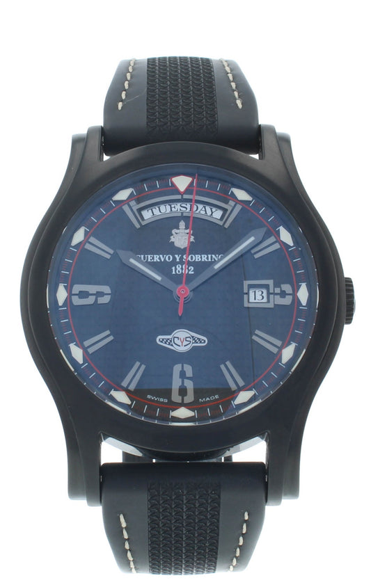 Cuervo Y Sobrinos Robusto Day Date 43mm Automatic Men's Watch 2811.3NRC