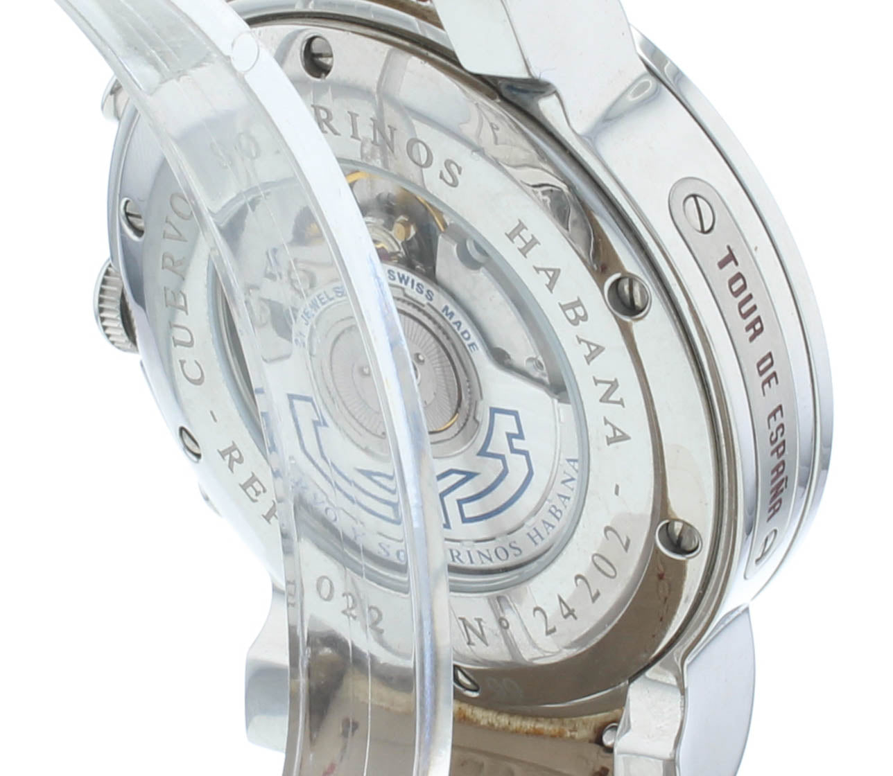Pre-Owned Cuervo Y Sobrinos Habana Chronograph 42mm Auto Men's Watch 3022.1C.LIV